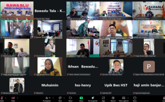 Rapat Awal Tahun 2026, Bawaslu HSS Ikuti Penguatan Kelembagaan Pengawas Pemilu